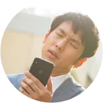 困った顔の画像