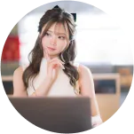 困った顔の画像