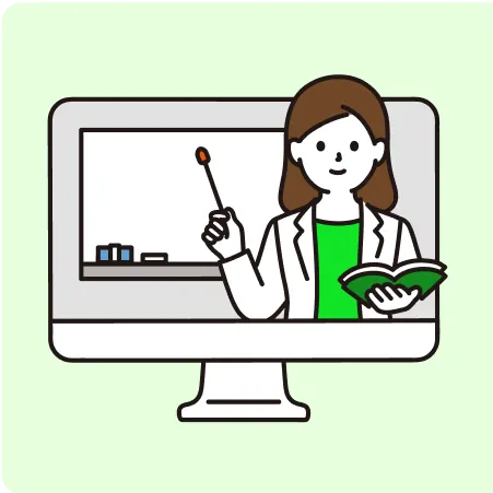 タイ語を教える先生のイラスト